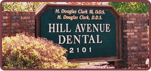 Hill Avenue Dental’s roadside sign in Superior